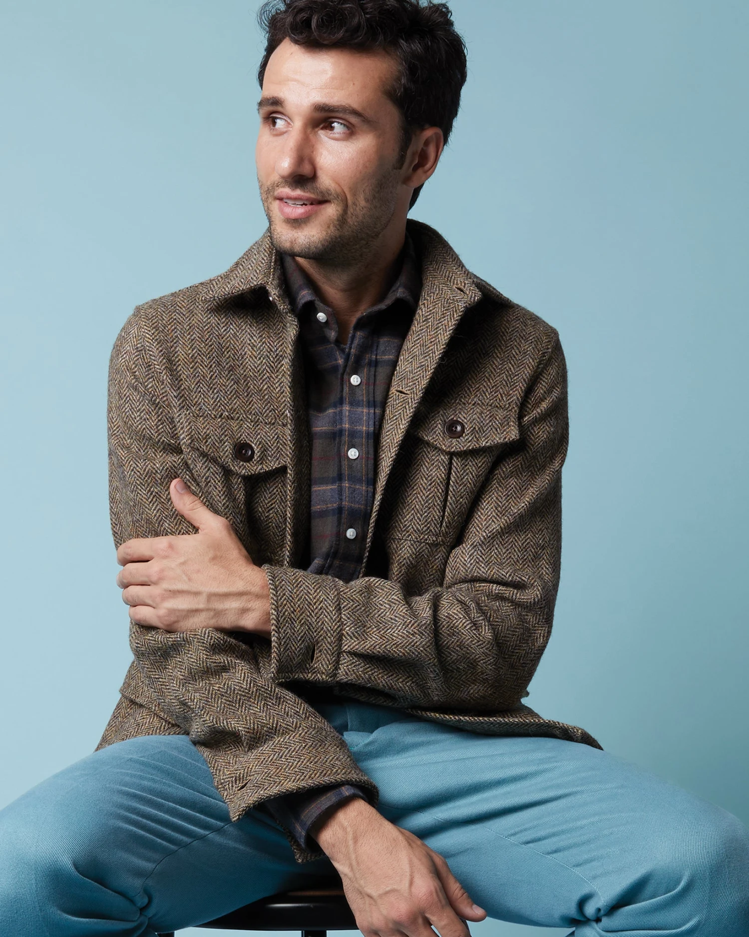 Sport Trouser In Norse Blue Cotton/Cashmere Twill 6 Sport Trouser In Norse Blue Cotton/Cashmere Twill - Image 4