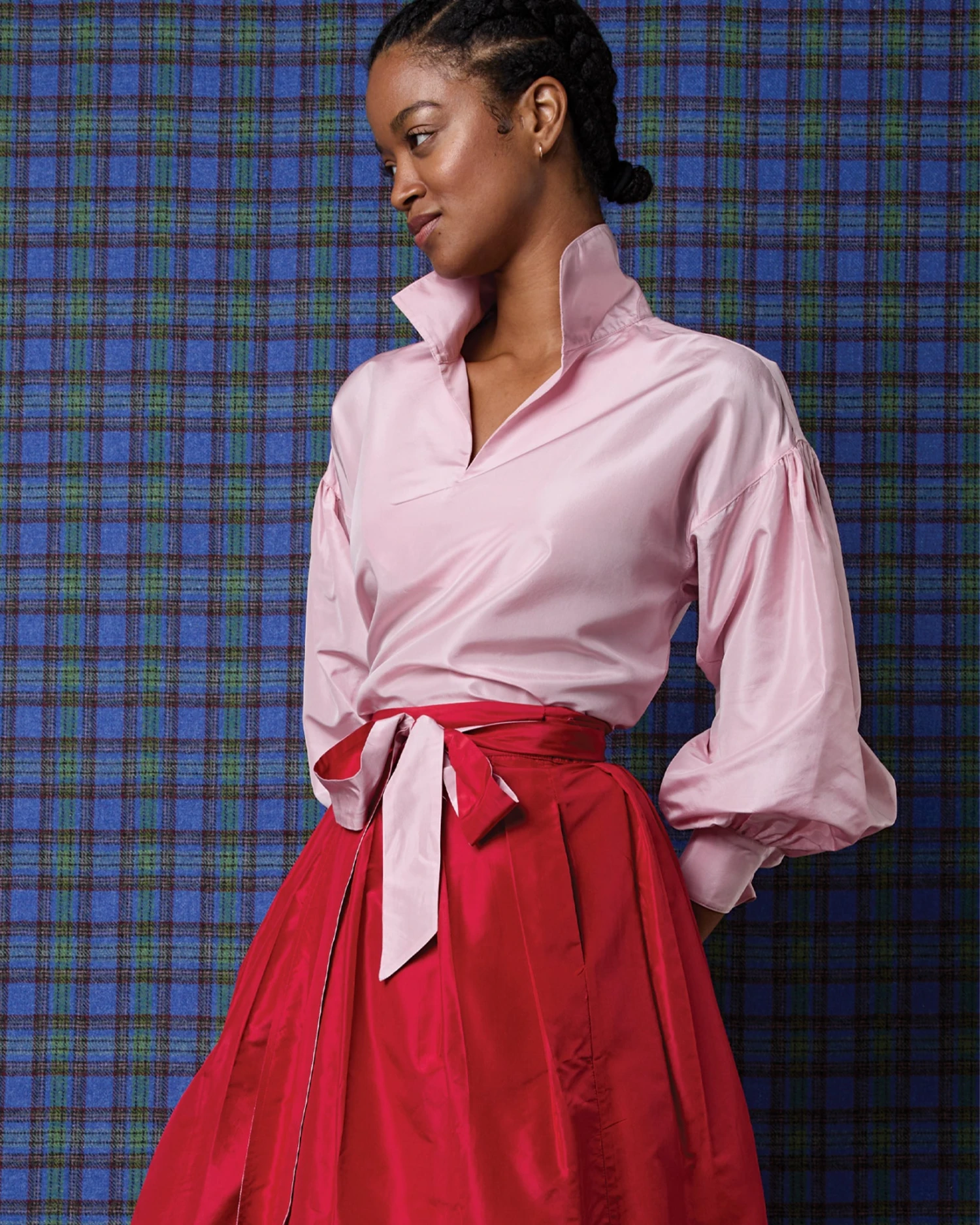 Iris Top In Light Pink Silk Taffeta 11 Iris Top In Light Pink Silk Taffeta - Image 9