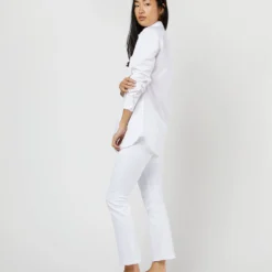 Boyfriend Shirt In White Poplin 14 Boyfriend Shirt In White Poplin -Modezzia Sales S11712 570