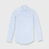 Tomboy Popover Shirt In Sky Blue Gingham Poplin 2 Tomboy Popover Shirt In Sky Blue Gingham Poplin -Modezzia Sales S12855 1