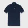 Short-Sleeved Polo In Navy Pima Pique -Modezzia Sales S33503 1