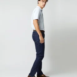 Short-Sleeved Polo In Pale Blue Pima Pique -Modezzia Sales S33505 296