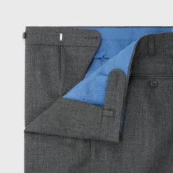 Dress Trouser In Charcoal High-Twist 7 Dress Trouser In Charcoal High-Twist -Modezzia Sales S38456 3