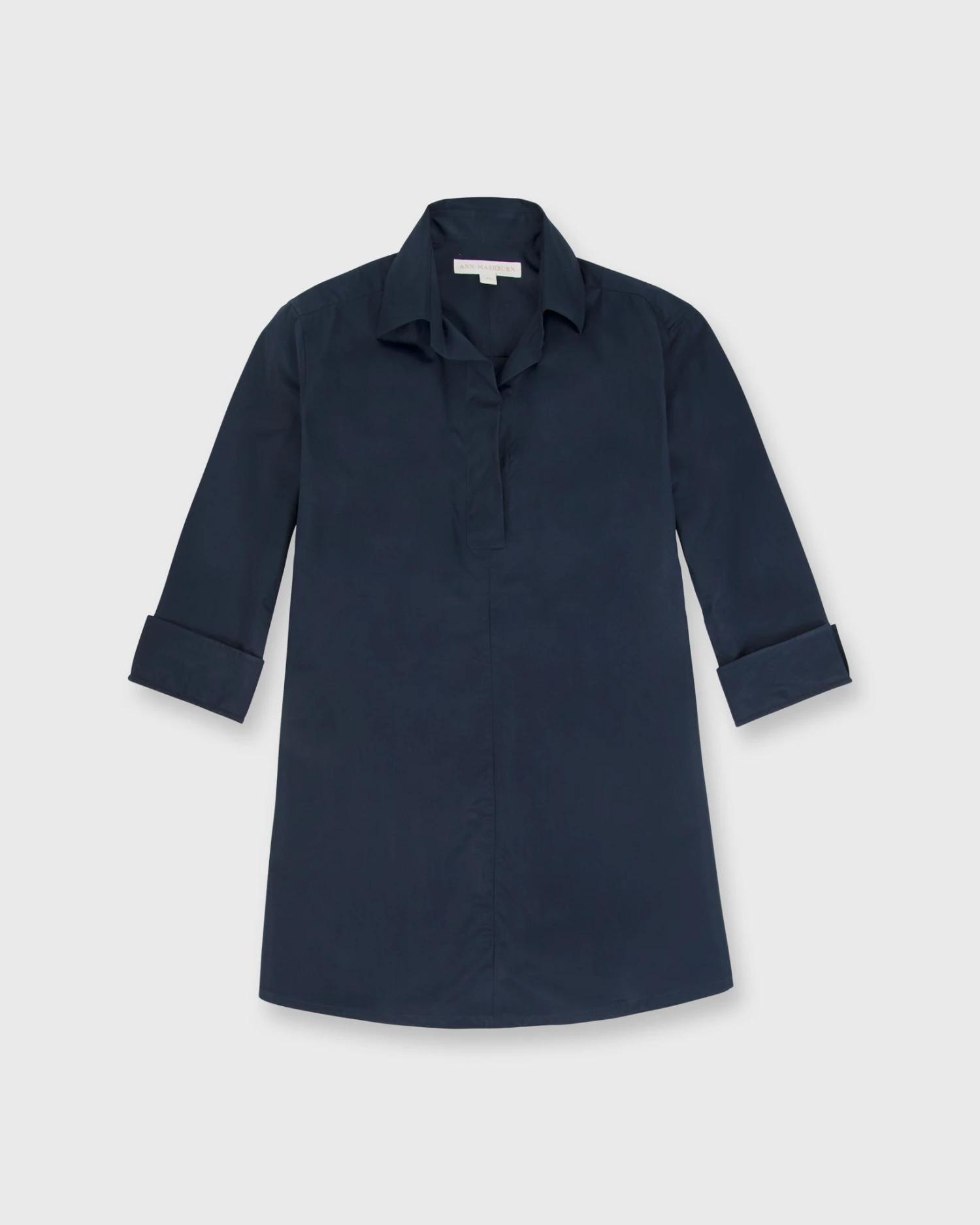 Designer Tunic In Navy Poplin 3 Designer Tunic In Navy Poplin