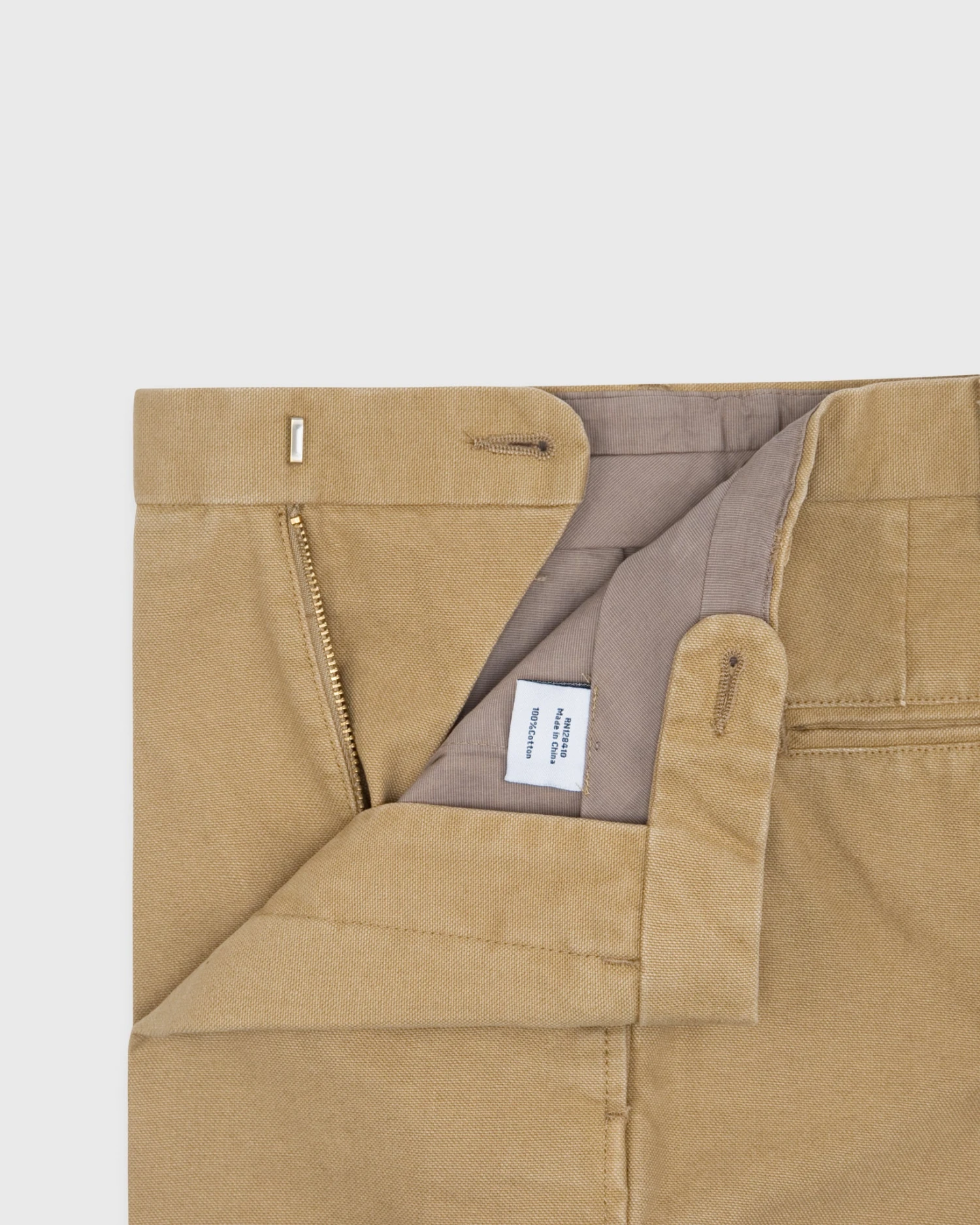 Garment-Dyed Sport Trouser In British Khaki Canvas 5 Garment-Dyed Sport Trouser In British Khaki Canvas - Image 3