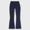Faye Flare Cropped Pant In Indigo Stretch Denim -Modezzia Sales S52041 1