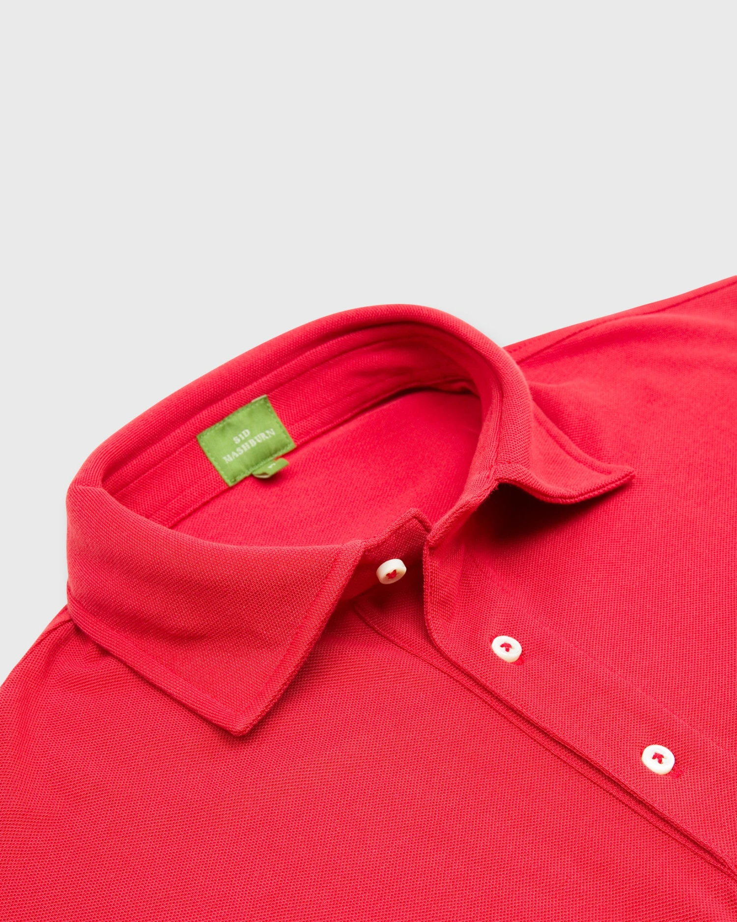 Short-Sleeved Polo In Red Pima Pique 4 Short-Sleeved Polo In Red Pima Pique - Image 2