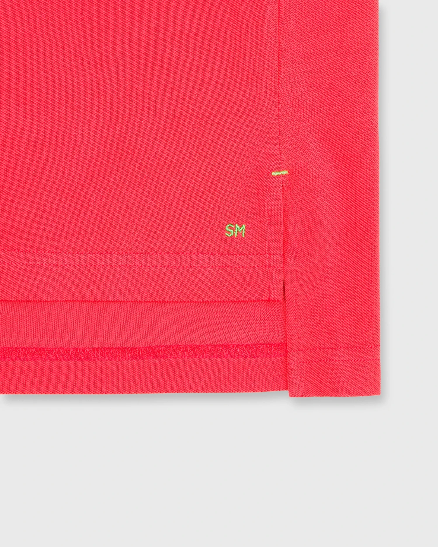 Short-Sleeved Polo In Red Pima Pique 5 Short-Sleeved Polo In Red Pima Pique - Image 3
