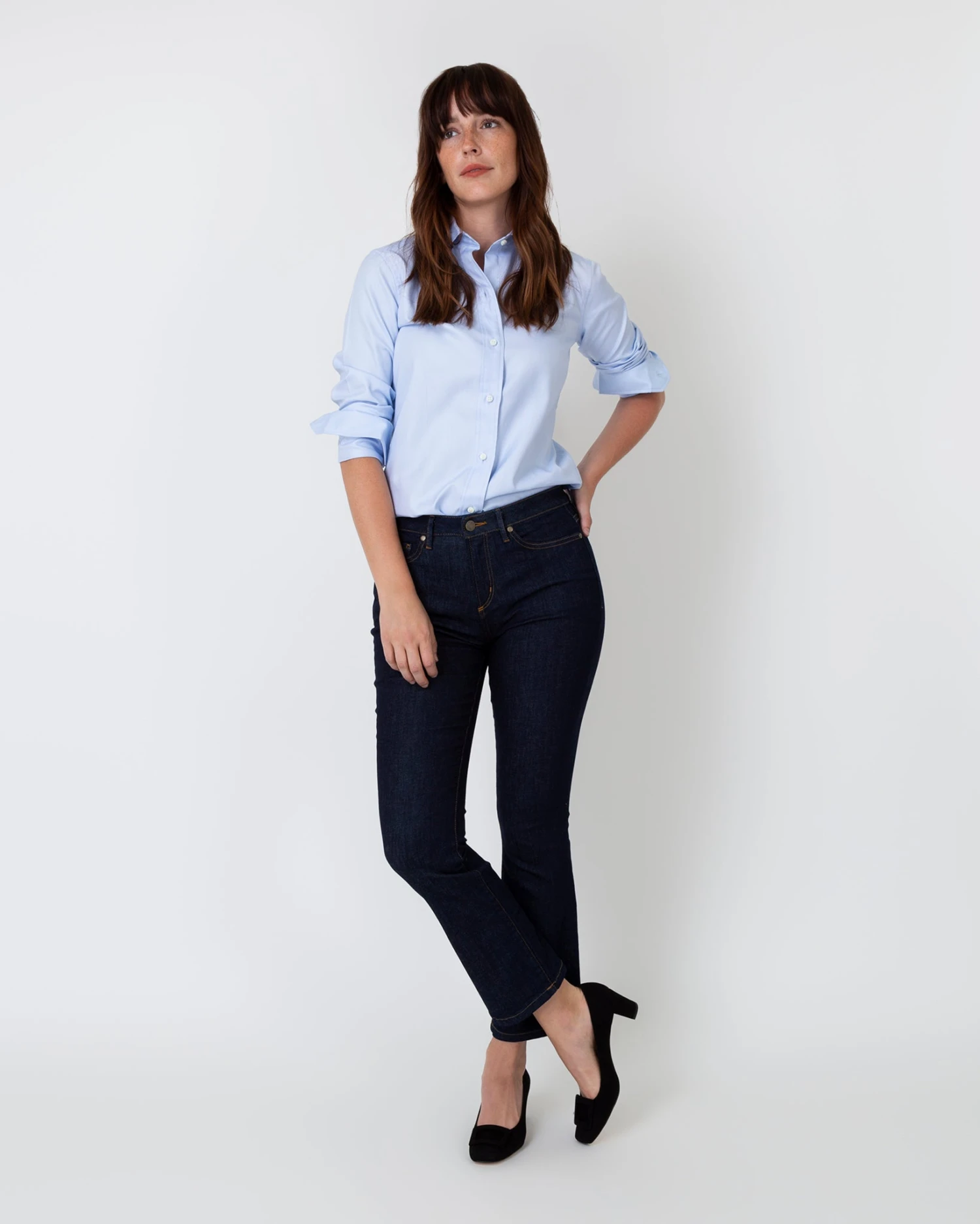 Icon Spread Shirt In Sky Blue Roxford 4 Icon Spread Shirt In Sky Blue Roxford - Image 2
