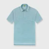 Short-Sleeved Polo In Spruce Oxford Pique