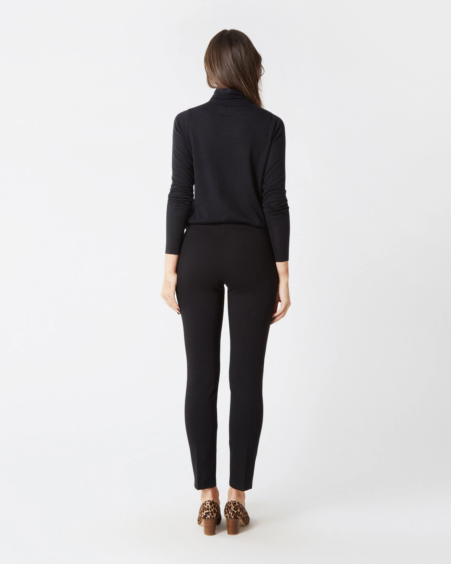 Faye Legging Pant In Navy Ponte Knit 7 Faye Legging Pant In Navy Ponte Knit - Image 5