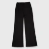 Faye Wide-Leg Cropped Pant In Black Ponte Knit -Modezzia Sales S55744 1