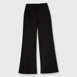 Faye Wide-Leg Cropped Pant In Black Ponte Knit