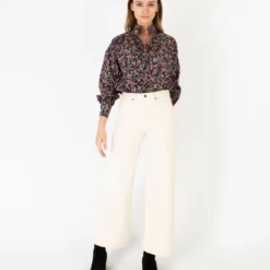 Anaya Popover Shirt In Berry Bittersweet Liberty Fabric -Modezzia Sales S56029 3