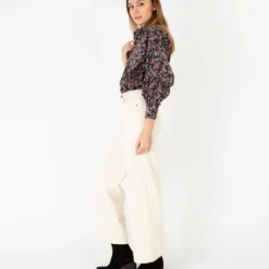 Anaya Popover Shirt In Berry Bittersweet Liberty Fabric -Modezzia Sales S56029 4