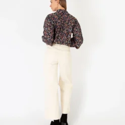 Anaya Popover Shirt In Berry Bittersweet Liberty Fabric -Modezzia Sales S56029 5