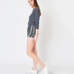 Track Short In Green/Pink Franklyn Liberty Fabric -Modezzia Sales S57369 3