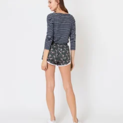 Track Short In Green/Pink Franklyn Liberty Fabric -Modezzia Sales S57369 5