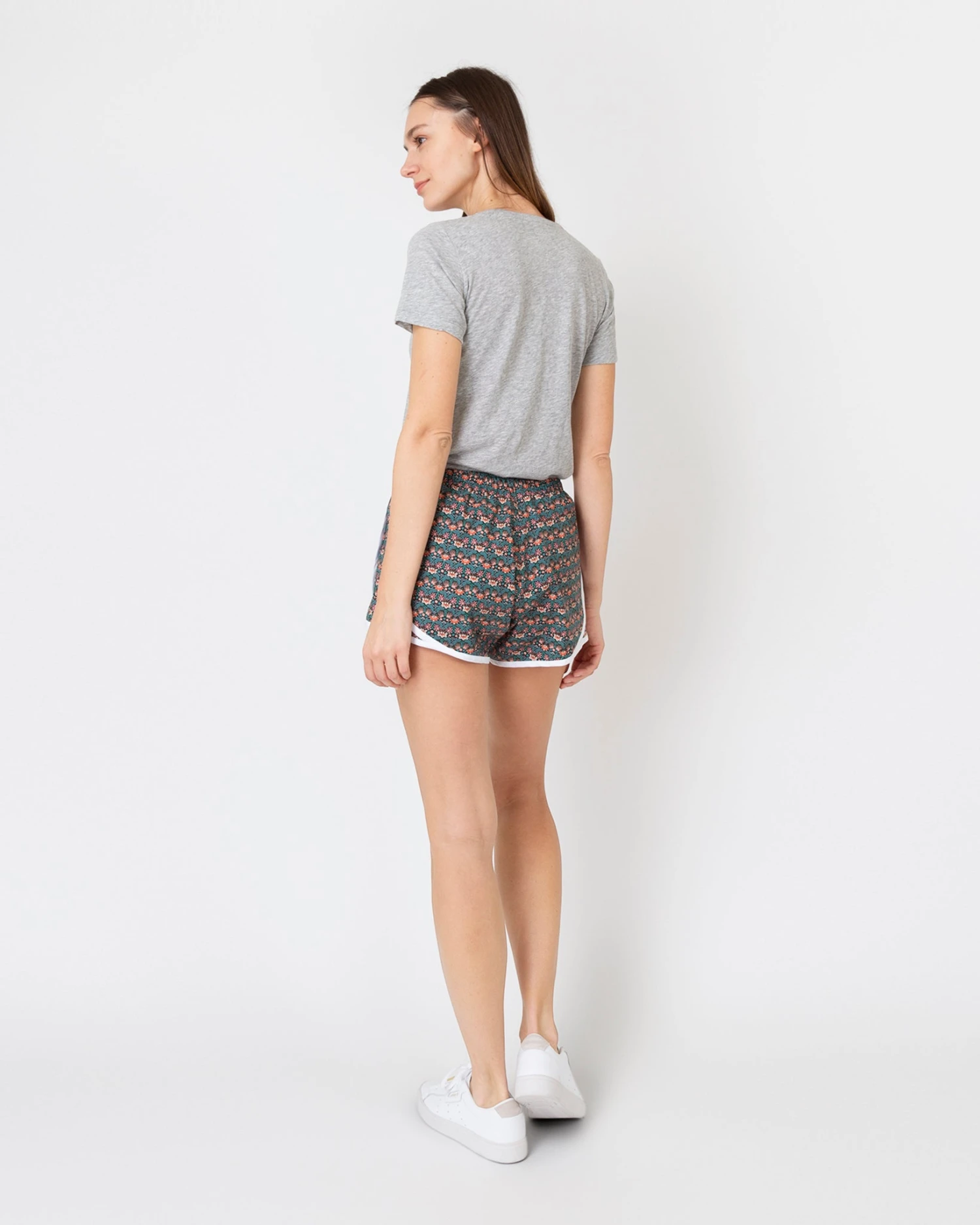 Track Short In Green Mallow Liberty Fabric 7 Track Short In Green Mallow Liberty Fabric - Image 5