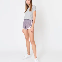 Track Short In Red/Turquoise Pepper Liberty Fabric -Modezzia Sales S57372 3