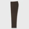 Pleated Dress Trouser In Coffee Wool Hopsack -Modezzia Sales S57909 2
