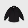 Anaya Popover Shirt In Black Poplin -Modezzia Sales S59301 1