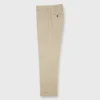 Dress Trouser In Khaki Plainweave -Modezzia Sales S59549 2