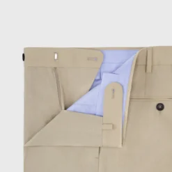 Dress Trouser In Khaki Plainweave -Modezzia Sales S59549 3