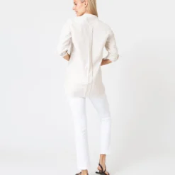 Nyala Shirt In Taupe Horizontal Stripe Seersucker 12 Nyala Shirt In Taupe Horizontal Stripe Seersucker -Modezzia Sales S60581 4