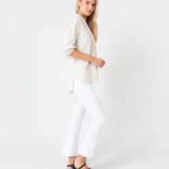 Nyala Shirt In Taupe Horizontal Stripe Seersucker 13 Nyala Shirt In Taupe Horizontal Stripe Seersucker -Modezzia Sales S60581 5