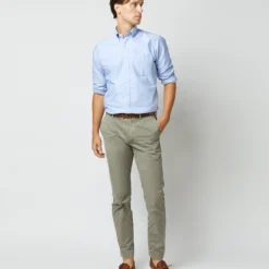 Garment-Dyed Field Pant In Spring Olive Lightweight Twill -Modezzia Sales S61544 7072