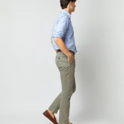 Garment-Dyed Field Pant In Spring Olive Lightweight Twill -Modezzia Sales S61544 7145