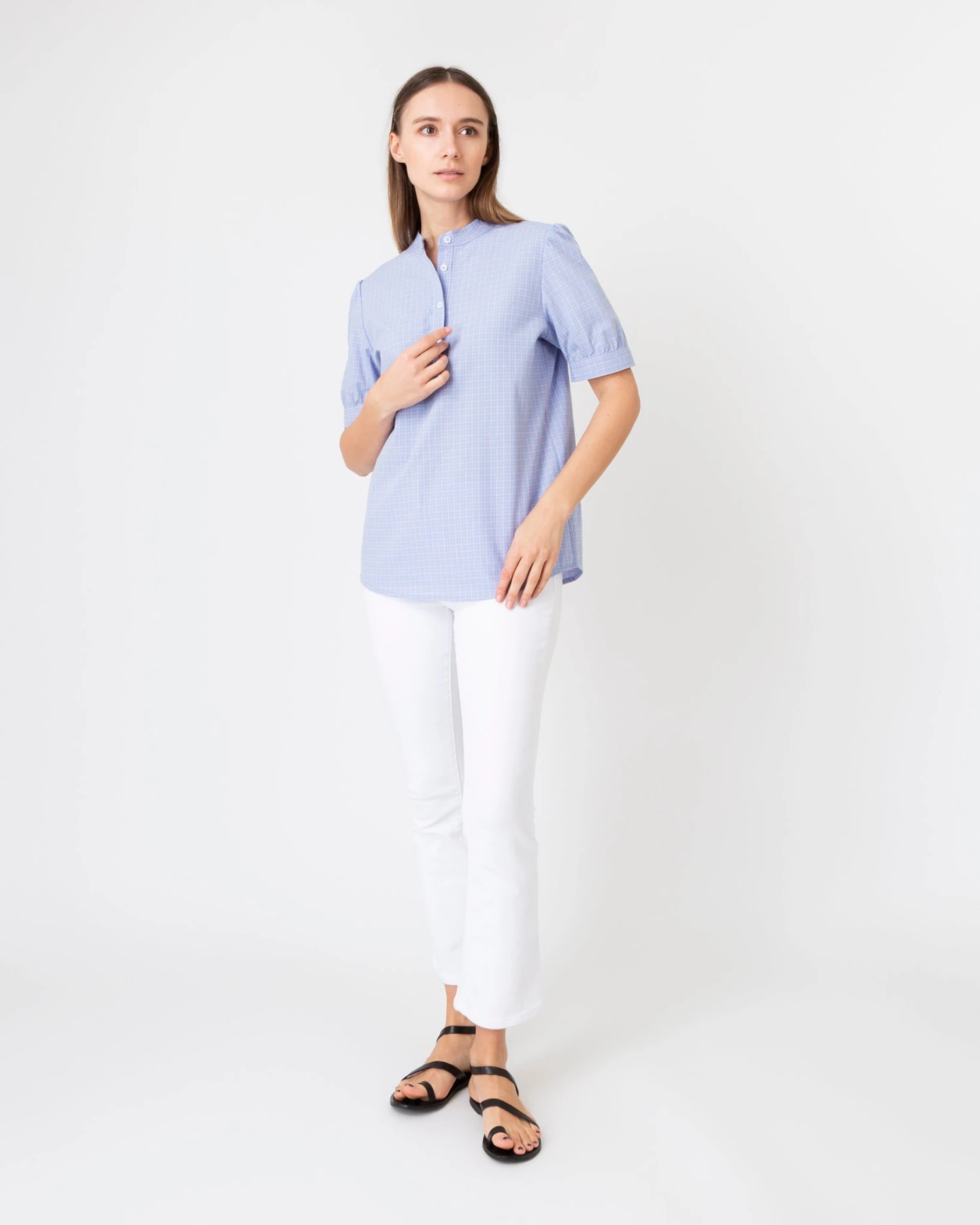 A.P.C. Ilna Blouse In Light Blue 4 A.P.C. Ilna Blouse In Light Blue - Image 2