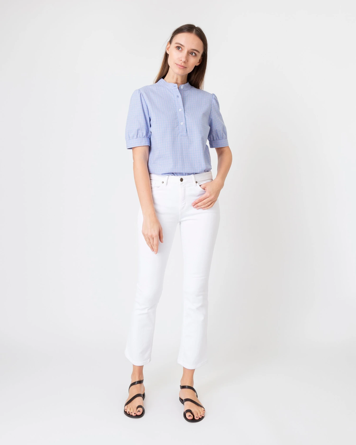 A.P.C. Ilna Blouse In Light Blue 5 A.P.C. Ilna Blouse In Light Blue - Image 3