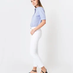 A.P.C. Ilna Blouse In Light Blue 11 A.P.C. Ilna Blouse In Light Blue -Modezzia Sales S61826 4