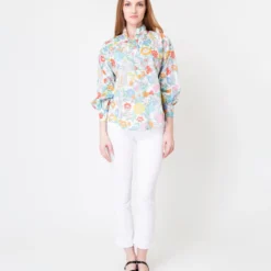 Anaya Popover Shirt In Multi Mary Liberty Fabric 17 Anaya Popover Shirt In Multi Mary Liberty Fabric -Modezzia Sales S62091 2