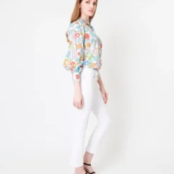 Anaya Popover Shirt In Multi Mary Liberty Fabric 15 Anaya Popover Shirt In Multi Mary Liberty Fabric -Modezzia Sales S62091 6