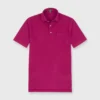 Short-Sleeved Polo In Brambleberry Pima Pique -Modezzia Sales S63676 1