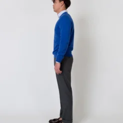 Dress Trouser In Mid-Grey Flannel -Modezzia Sales S63743 3