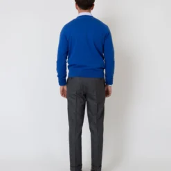 Dress Trouser In Mid-Grey Flannel -Modezzia Sales S63743 4