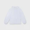 Kamille Blouson-Sleeve Top In White Poplin 2 Kamille Blouson-Sleeve Top In White Poplin -Modezzia Sales S64848 1