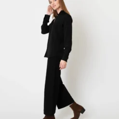 Icon Blouse In Black Silk Crepe De Chine 12 Icon Blouse In Black Silk Crepe De Chine -Modezzia Sales S64873 3