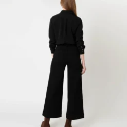 Icon Blouse In Black Silk Crepe De Chine 13 Icon Blouse In Black Silk Crepe De Chine -Modezzia Sales S64873 6