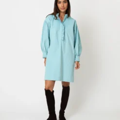 Adaline Dress In Skyline Stretch Cord -Modezzia Sales S64883 5