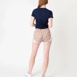 Track Short In Pink/Red Honeysuckle Liberty Fabric -Modezzia Sales S66236 4