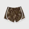 Track Short In Green/Brown Ivy Vine Liberty Fabric -Modezzia Sales S66240 1