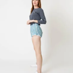 Track Short In Blue/Mint Betsy Berry Liberty Fabric -Modezzia Sales S66246 3