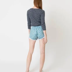 Track Short In Blue/Mint Betsy Berry Liberty Fabric -Modezzia Sales S66246 4