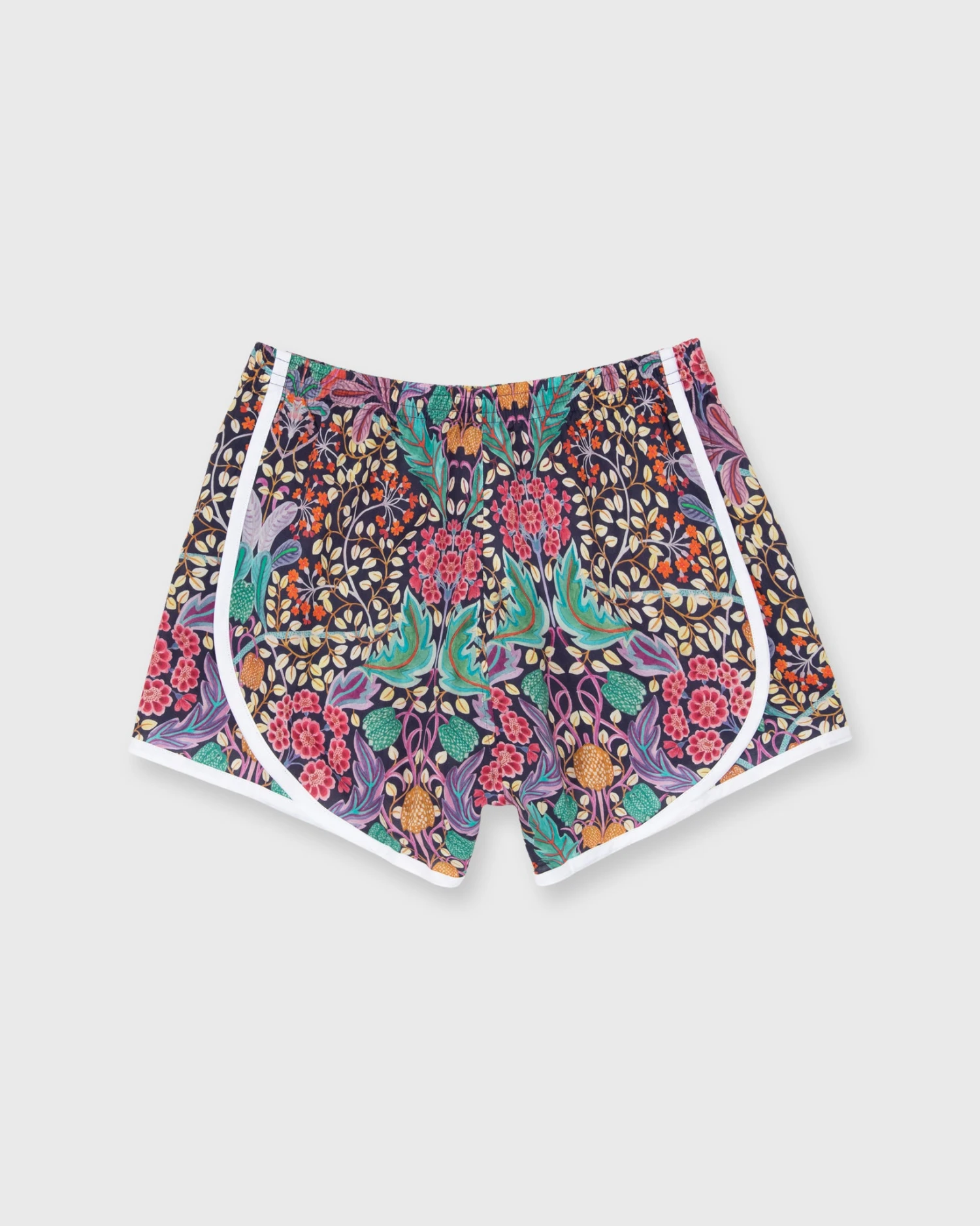 Track Short In Navy Multi Elm House Liberty Fabric 3 Track Short In Navy Multi Elm House Liberty Fabric