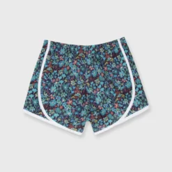 Track Short In Navy Multi Dreams Of Summer Liberty Fabric